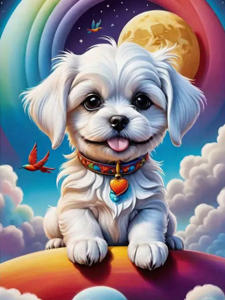 Diamond Painting Wolke & Regenbogen